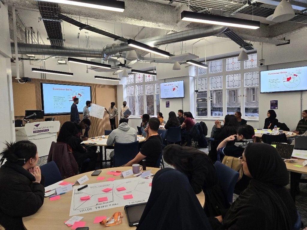 Malvorah workshop participants collaborating at Aston University