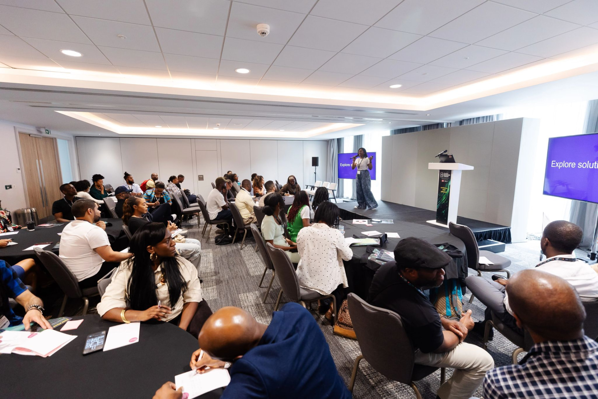 Malvorah workshop attendees learning together at Black Business Forum